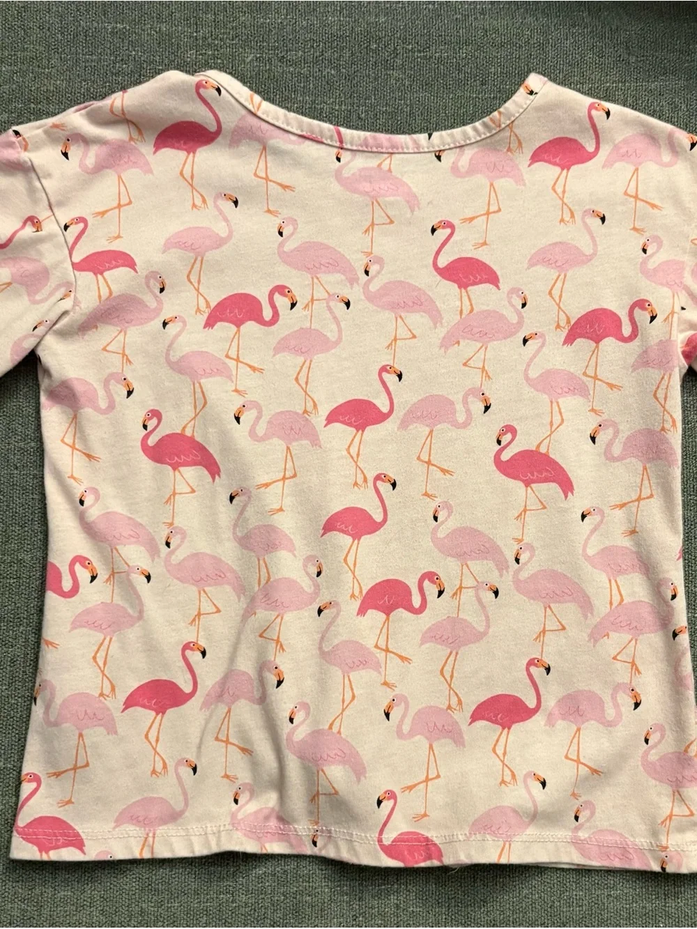 Girls flamingo top